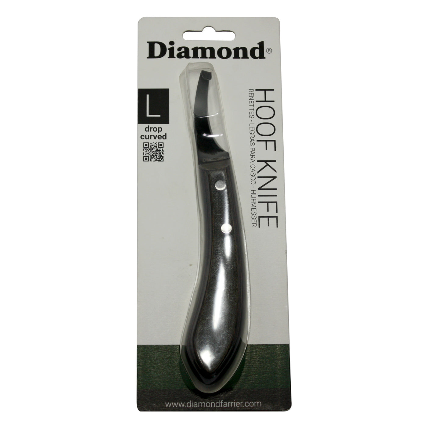 Diamond Super Sharp Hoof Knife Drop Blade LH